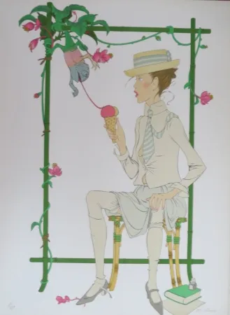 Litografia Noyer - Le caméleon