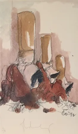 Litografia Oldenburg - Fagends Carved in Rock, Fagend Canyon