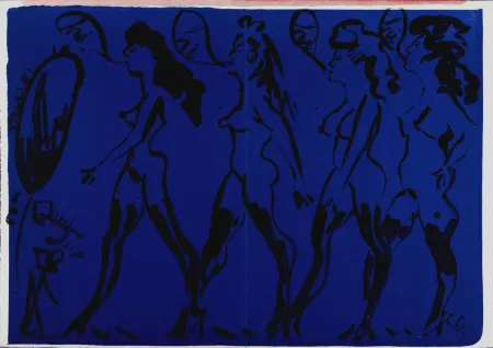 Litografia Oldenburg - Parade of Women, 1964 - Hand-Signed!
