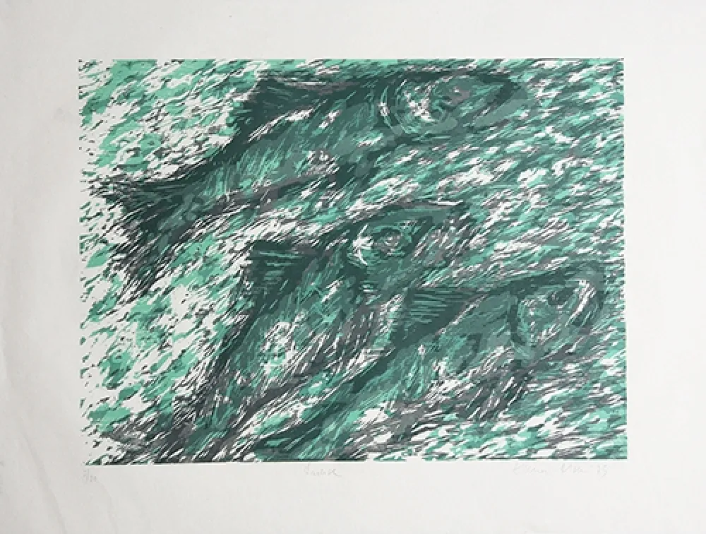 Xilogravura Olsen - Lachse / Salmon