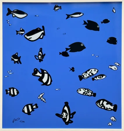 Serigrafia Opie - We swam amongst the fishes (Version 2)