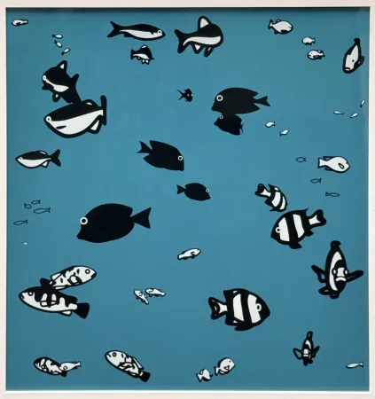 Serigrafia Opie - We swam amongst the fishes (version 4)