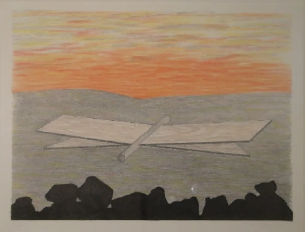 Litografia Oppenheim - Der Zypressenschwärmer.