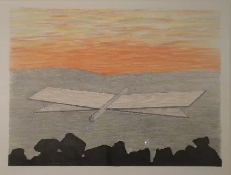 Litografia Oppenheim - Der Zypressenschwärmer.