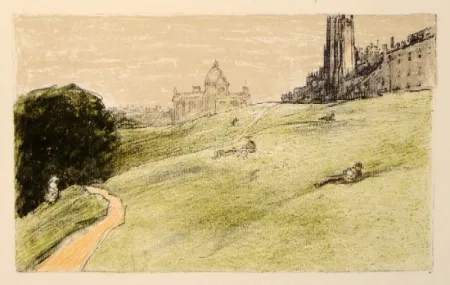 Litografia Orlik - Edinburgh