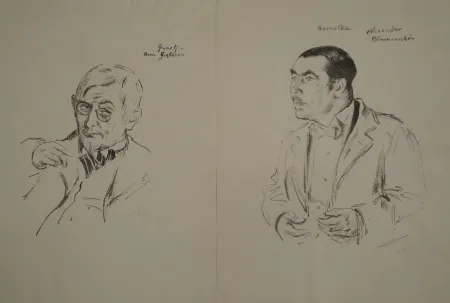 Litografia Orlik - Schauspielerbildnisse 