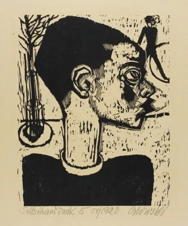 Xilogravura Orlowski - Knaben auf der Strasse (Boys in the Street)