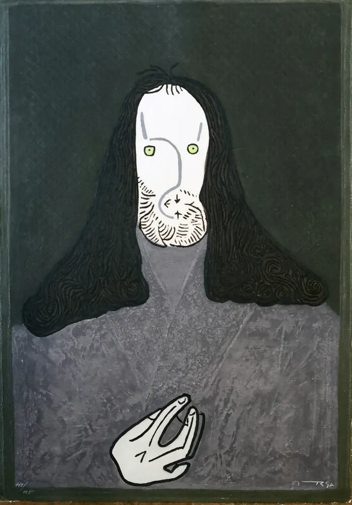 Água-Forte Ortega - Ritratto mistico di monaco