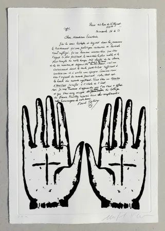 Linogravura Paladino - Cher monsieur Einstein (tav. 4)