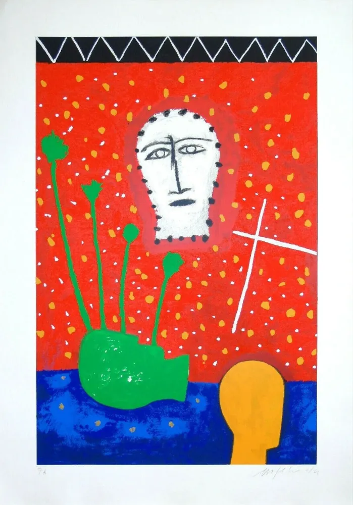 Serigrafia Paladino - Composizione