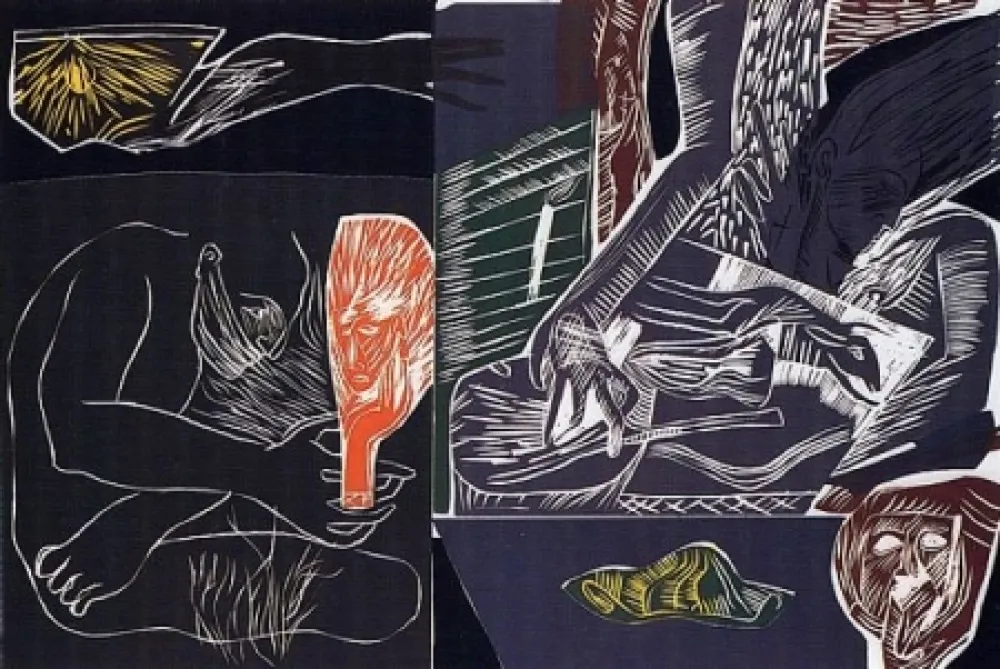 Linogravura Paladino - Dedalus