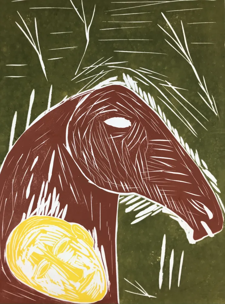 Linogravura Paladino - Senza titolo