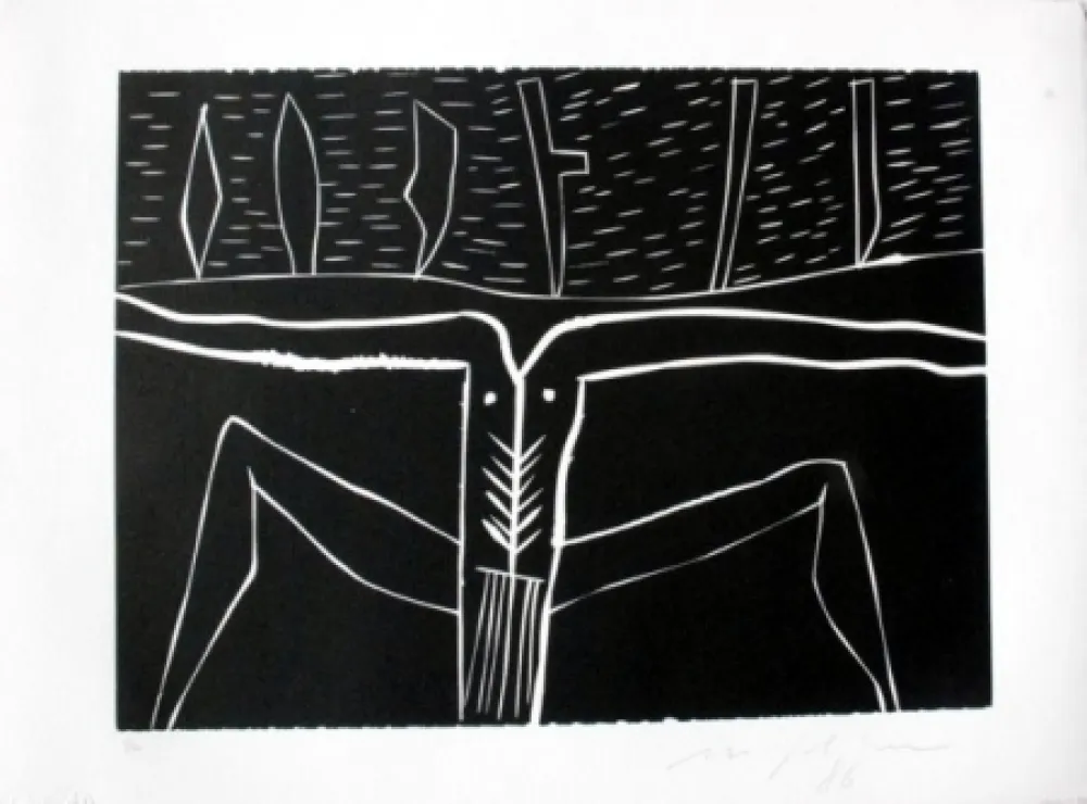 Linogravura Paladino - Terra tonda africana 4