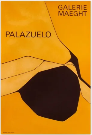 Cartaz Palazuelo - Affiche lithographique originale de la Galerie Maeght 1963.