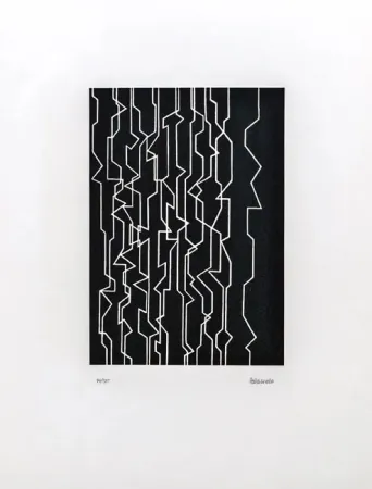 Litografia Palazuelo - Musica I