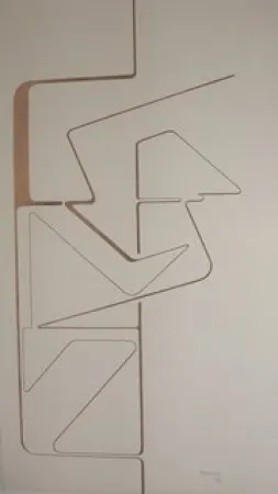 Litografia Palazuelo - Sin titulo