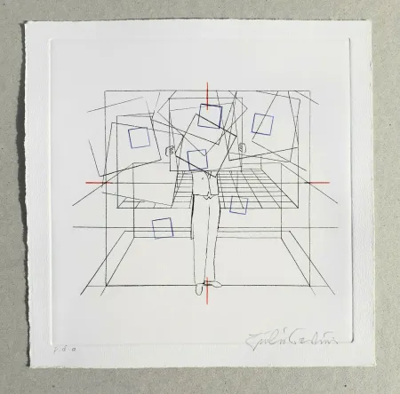 Gravura Paolini - Cinque esercizi di stile (tav. A)