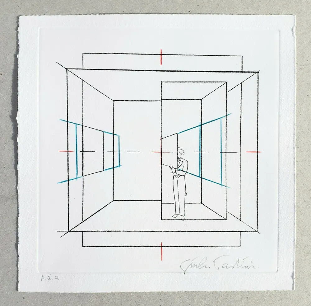 Gravura Paolini - Cinque esercizi di stile (tav. B)