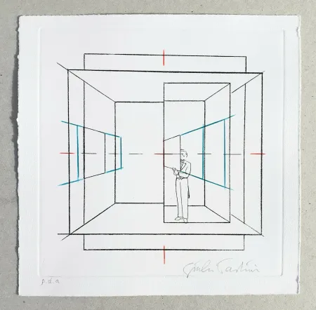 Gravura Paolini - Cinque esercizi di stile (tav. B)