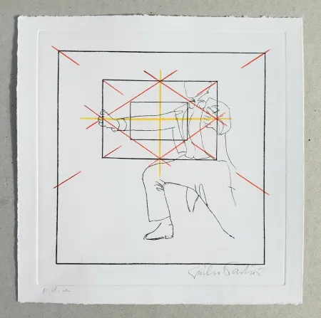 Gravura Paolini - Cinque esercizi di stile (tav. E)