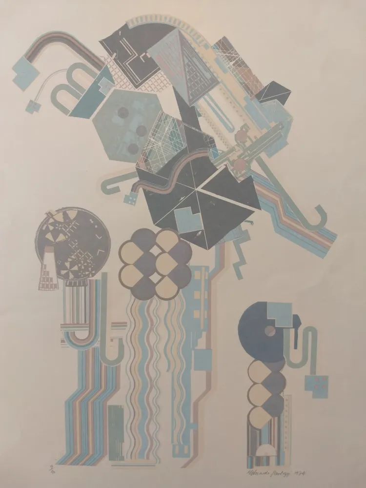 Litografia Paolozzi - Construction