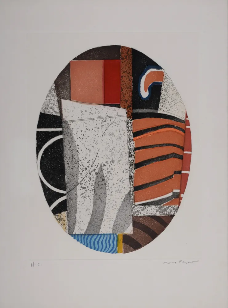 Gravura Papart - Composition, circa 1980 - Hand-signed
