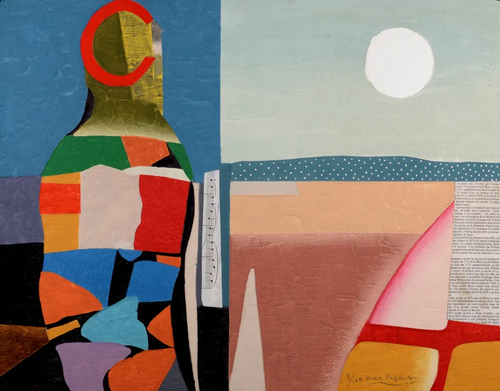 Gravura Papart - Dame multicolore - Hand-signed