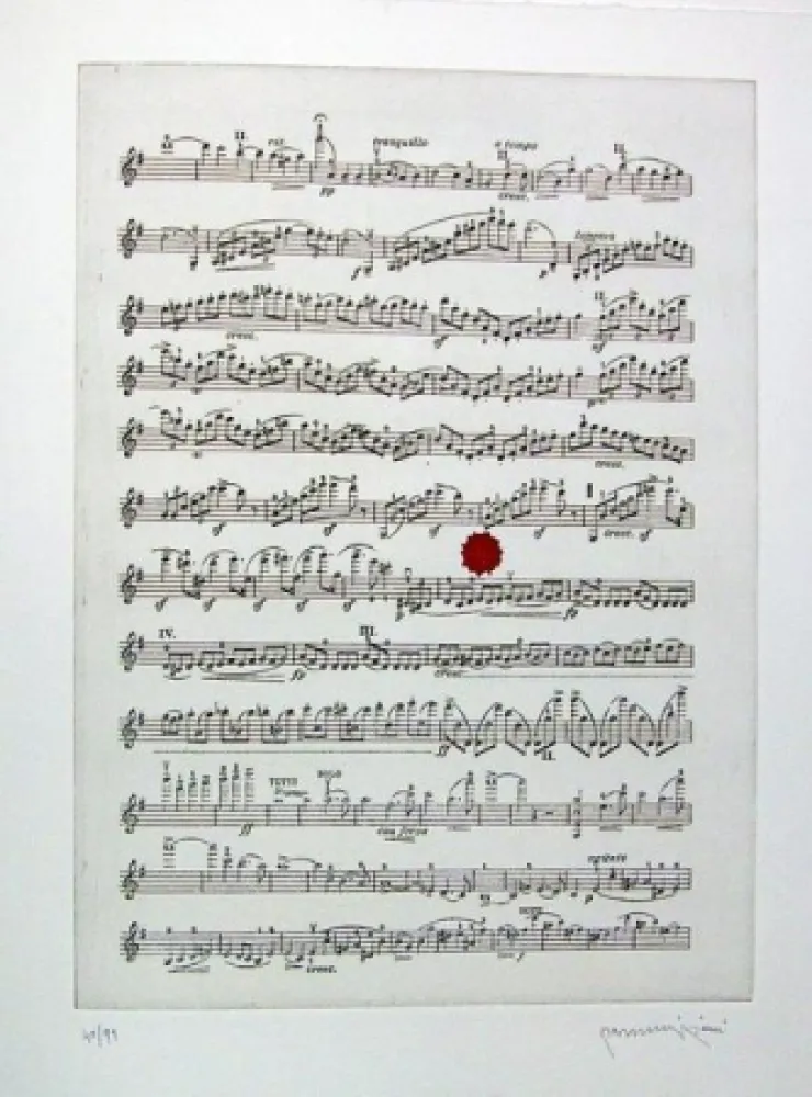 Livro Ilustrado Parmiggiani - Israel. Three Poems