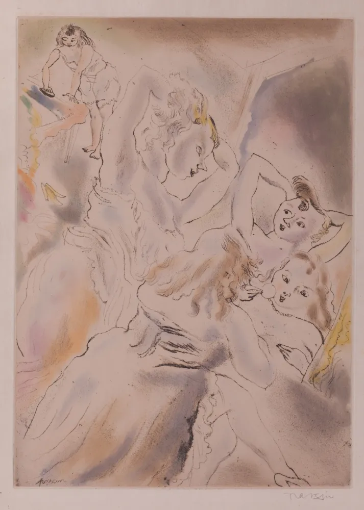 Água-Forte E Água-Tinta Pascin - Cendrillon (Cinderella, the stepsisters)