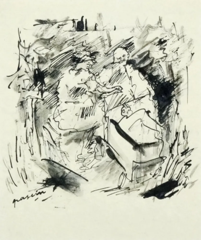 Sem Técnica Pascin - Couple au parc