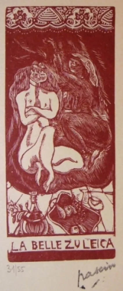 Litografia Pascin - La belle Zuleica