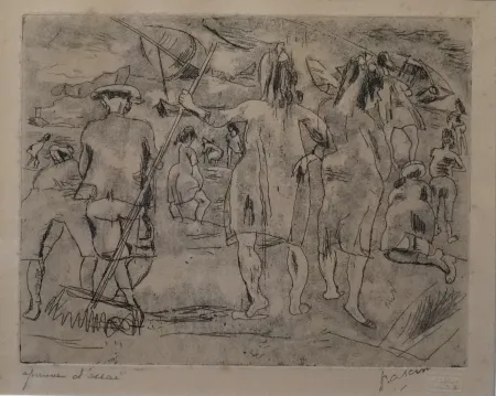 Gravura Pascin - La plage
