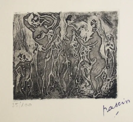 Gravura Pascin - Les trois graces