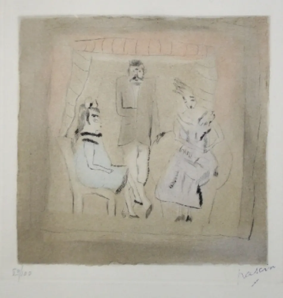 Água-Tinta Pascin - Noblesse créole