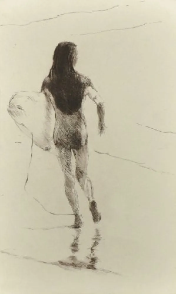 Gravura Paul P - Surfista corrent