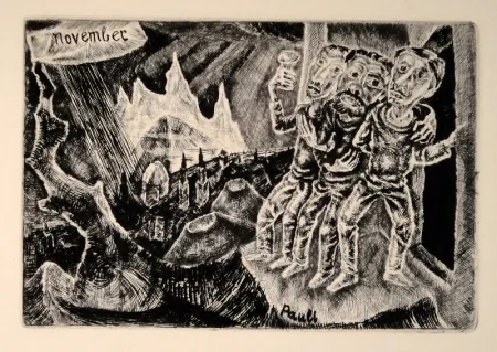 Água-Forte Pauli - (Neujahr) November