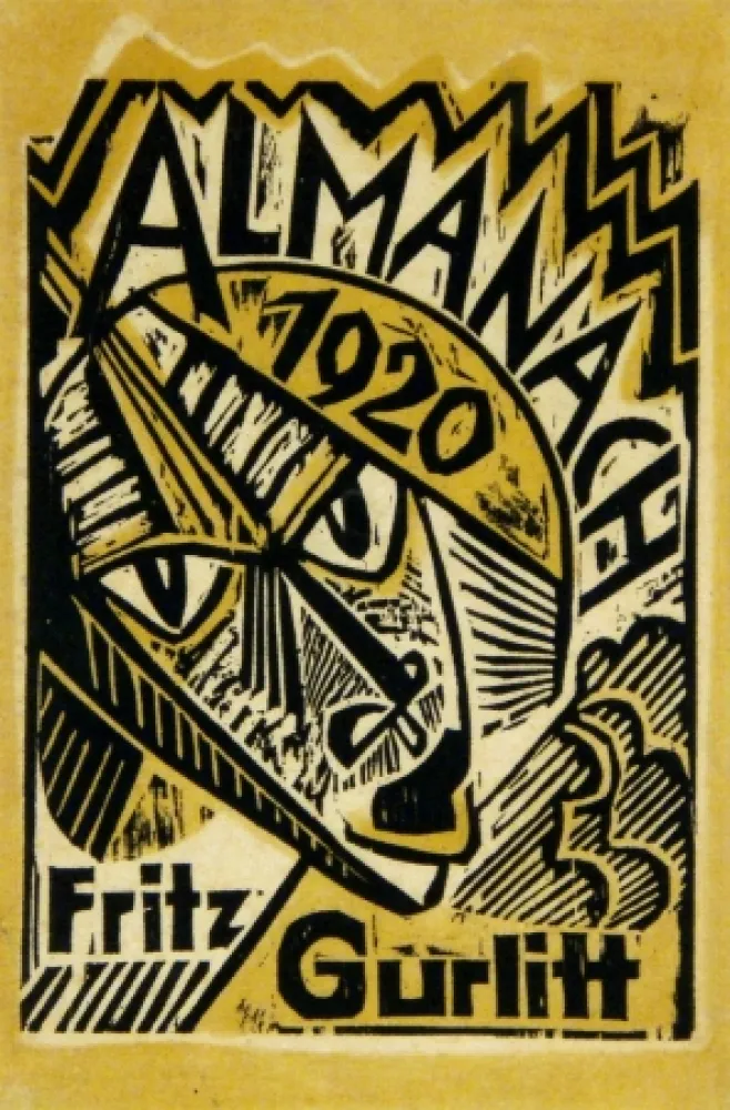 Xilogravura Pechstein - Maske (Mask)