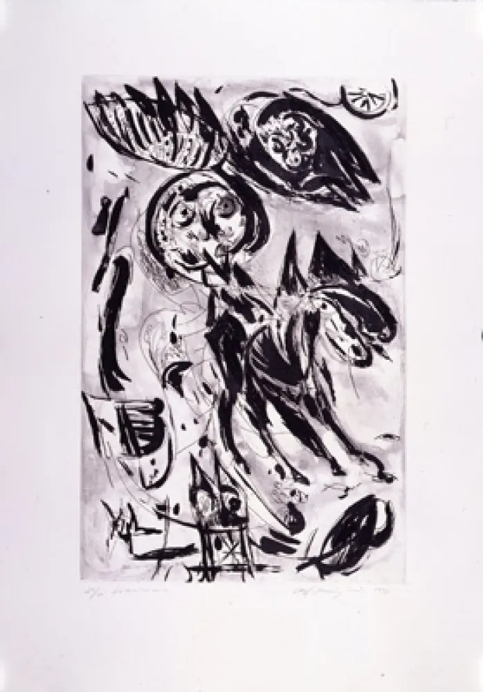 Gravura Pedersen - Cavalier noir