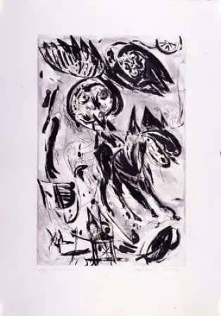 Gravura Pedersen - Cavalier noir