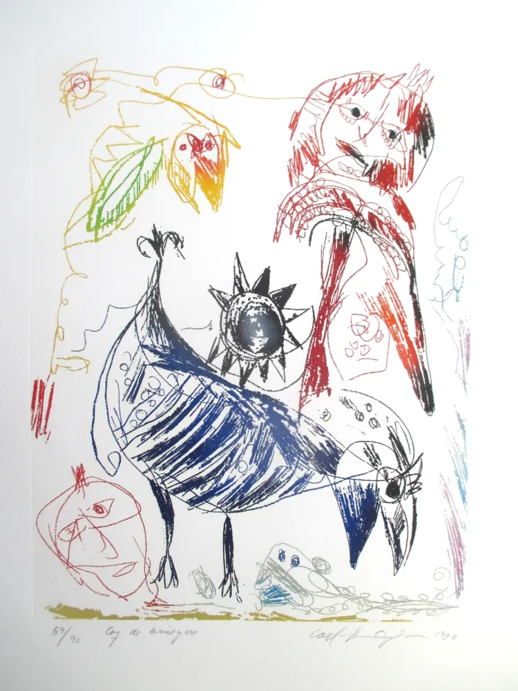 Água-Forte E Água-Tinta Pedersen - Coq de Bryuere