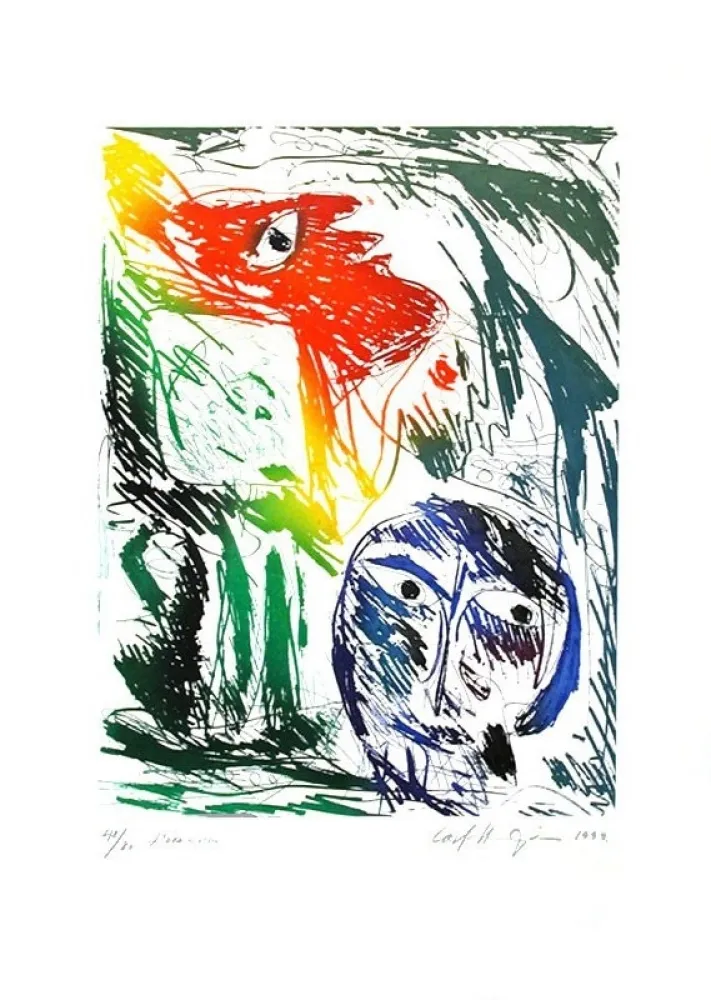 Gravura Pedersen - L'adoration