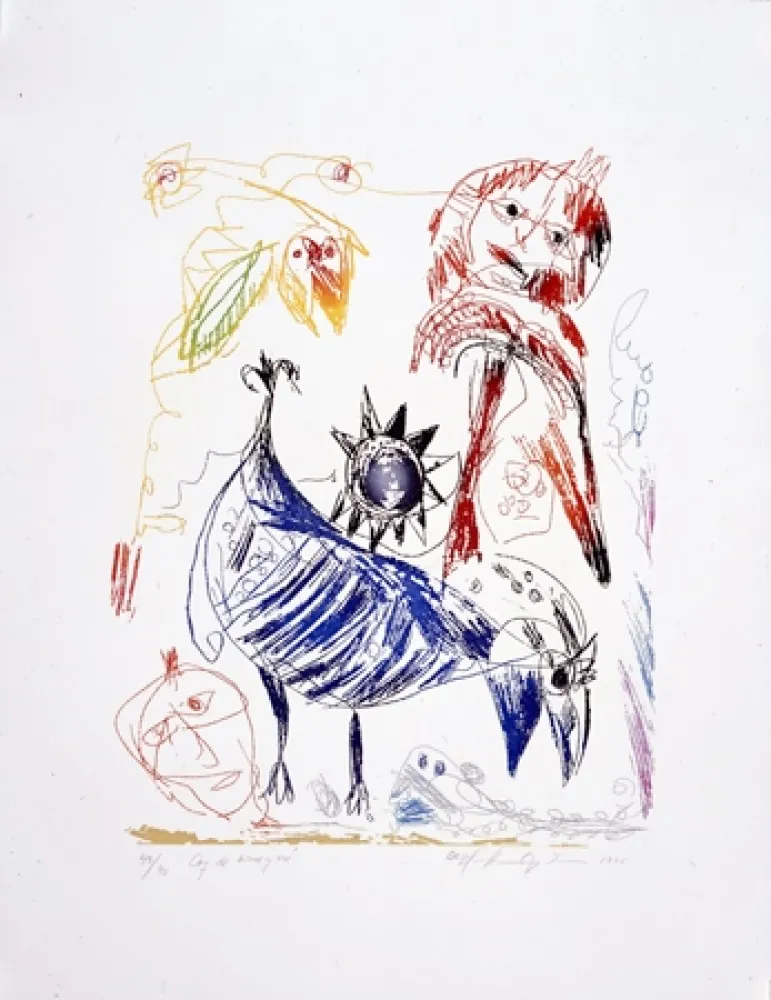 Água-Forte Pedersen - Le coq de Bruyère