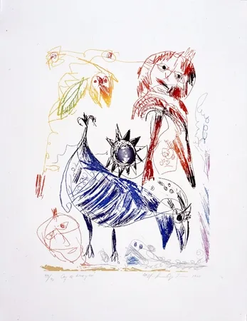 Água-Forte Pedersen - Le coq de Bruyère