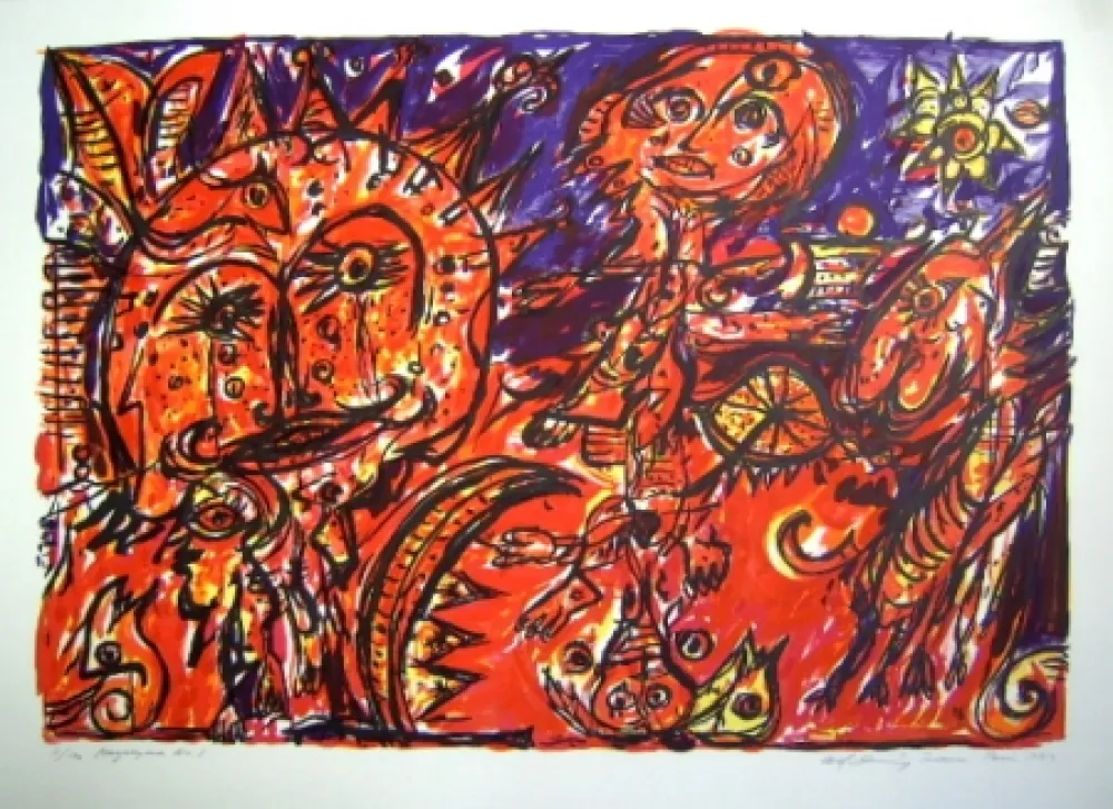 Litografia Pedersen - Mayalegende Nr 1