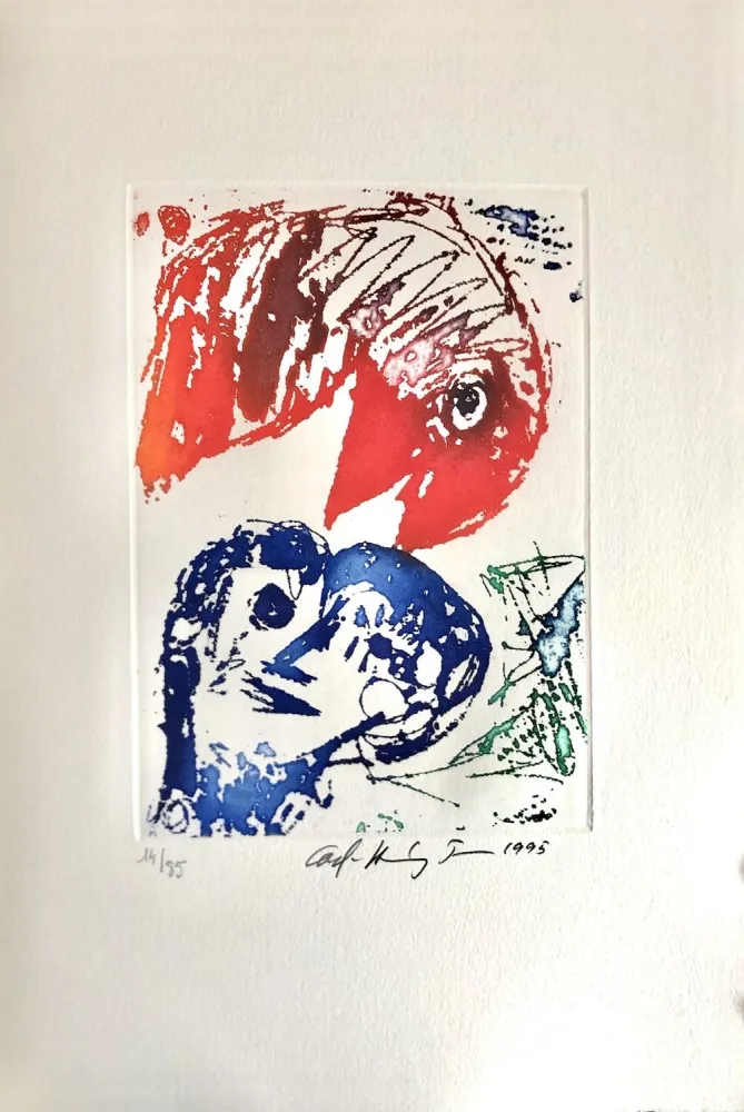 Água-Forte Pedersen - Quatre chansons pour un château de Puisaye