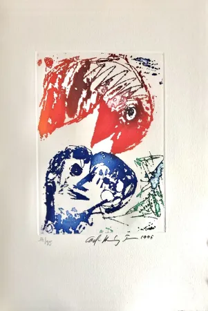 Água-Forte Pedersen - Quatre chansons pour un château de Puisaye