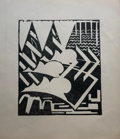 Linogravura Peeters - Untitled (geometric abstraction)