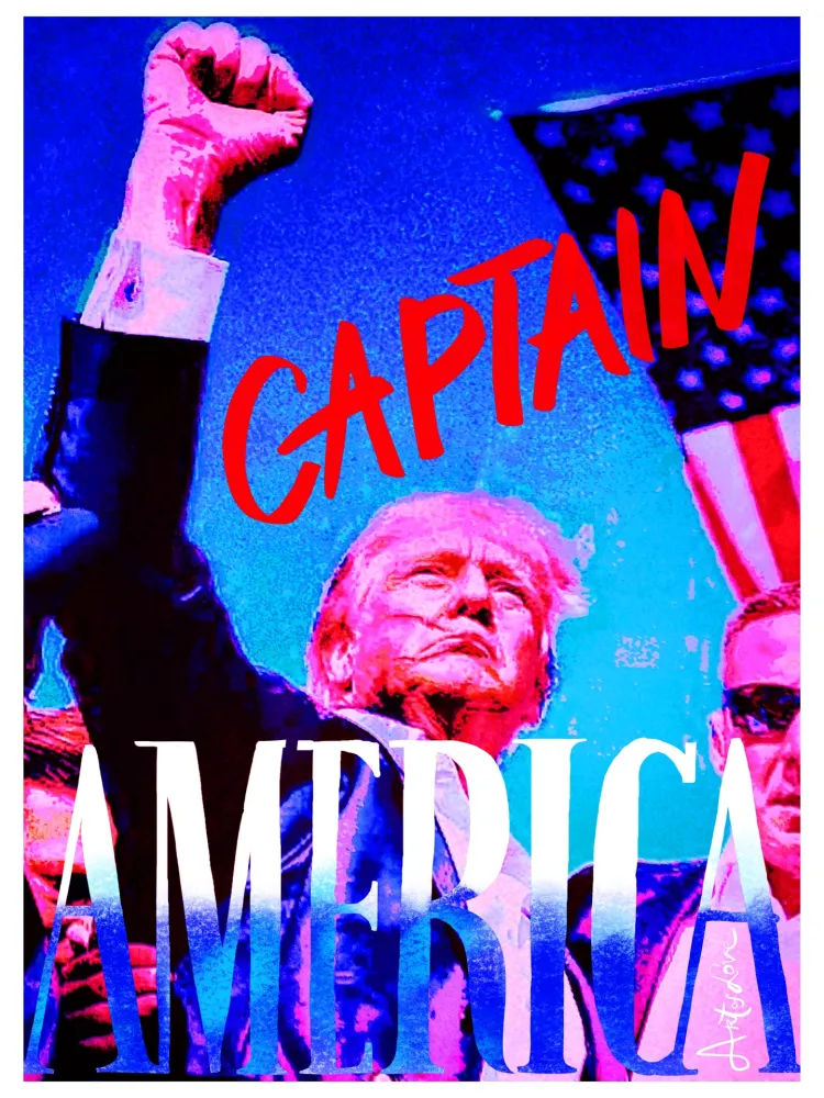 Sem Técnica Pellarose - Captain of America (Donald Trump)