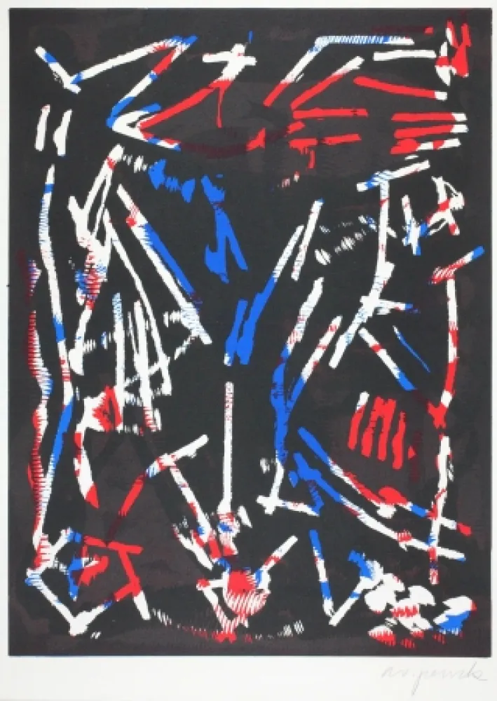 Xilogravura Penck - Olympia