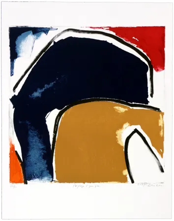 Litografia Péneau - Paysage a peu près